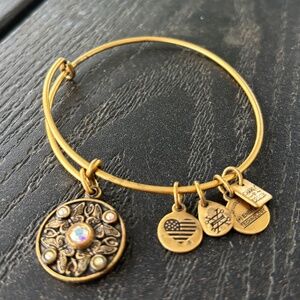 Authentic Alex and Ani Wings of Change charm bracelet